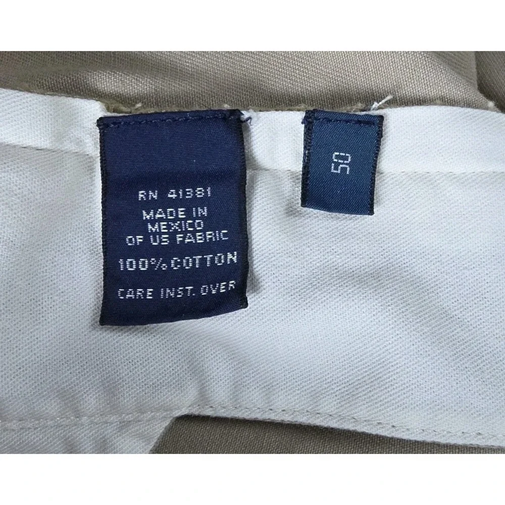 Polo Ralph Lauren Tyler Pleated Chino Shorts BEIGE Men's 50 Vintage Y2K Preppy‎